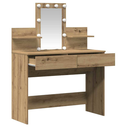 Tavolo da Trucco Rovere artigianale 100 x 40 x 130 cm