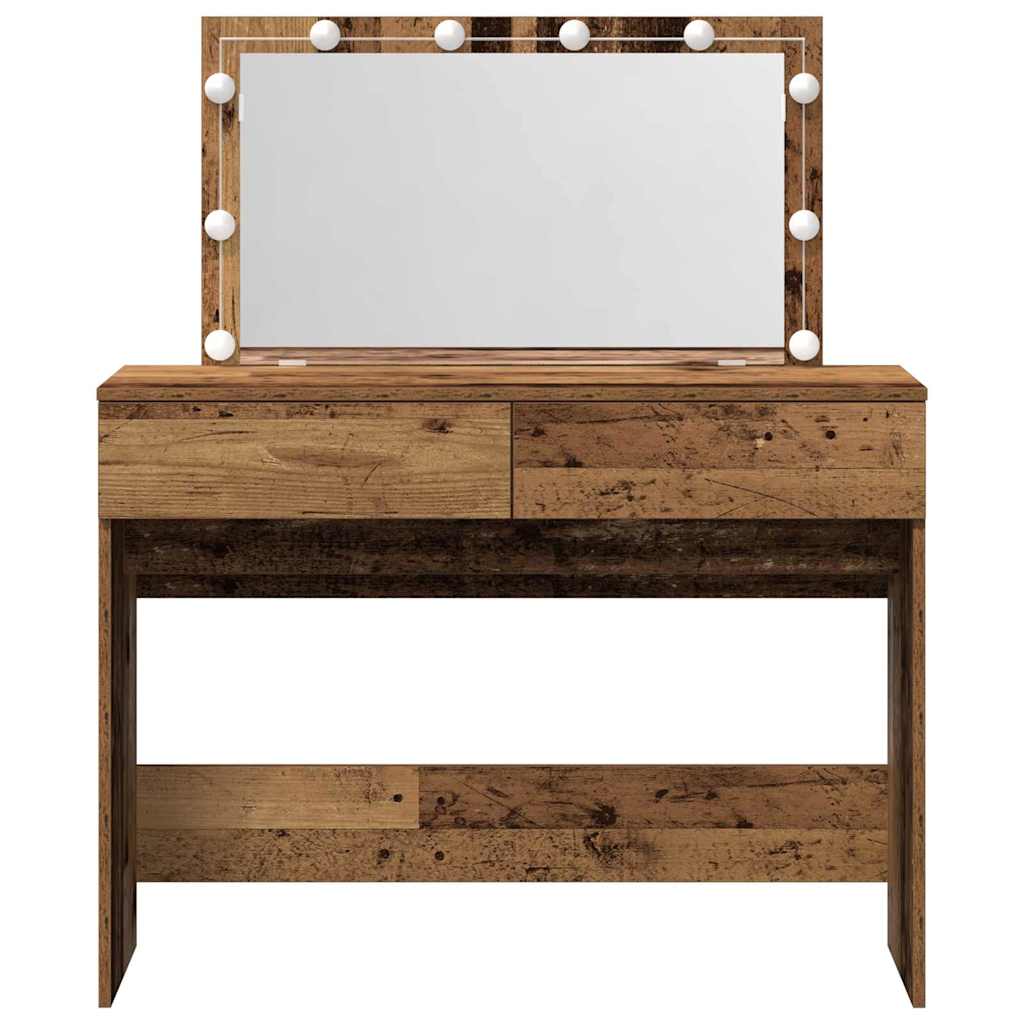 Tavolo da Trucco con cassetto Legno vecchio 100 x 40 x 120 cm