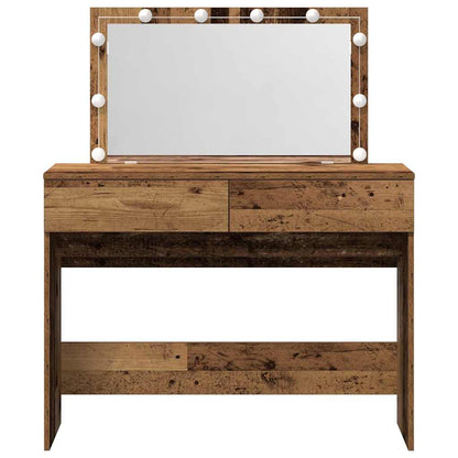 Tavolo da Trucco con cassetto Legno vecchio 100 x 40 x 120 cm