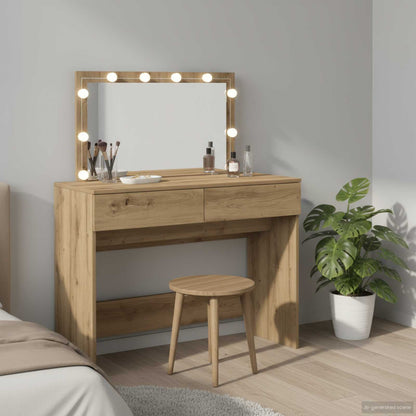 Tavolo da Trucco Rovere artigianale 100 x 40 x 120 cm
