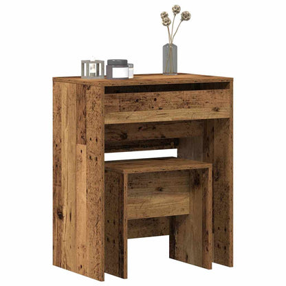 Tavolo da Trucco con cassetto Legno vecchio 60 x 40 x 75 cm