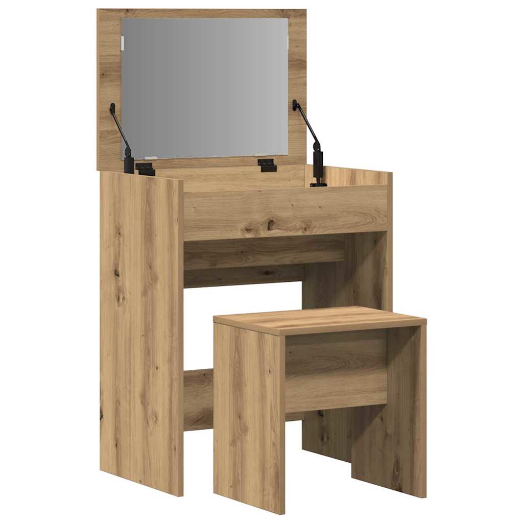 Tavolo da Trucco rovere artigianale 60 x 40 x 75 cm