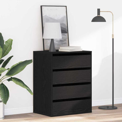 Mobile con Cassetti Nero 60 x 41 x 76 cm Legno multistrato