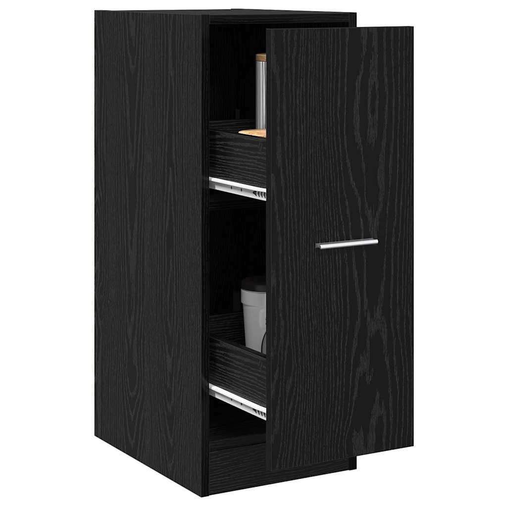 Armadio da Apoteca Rovere nero 30 x 41 x 77.5 cm