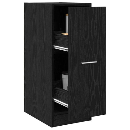 Armadio da Apoteca Rovere nero 30 x 41 x 77.5 cm