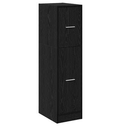 Armadio da Apoteca Rovere nero 30 x 41 x 118 cm