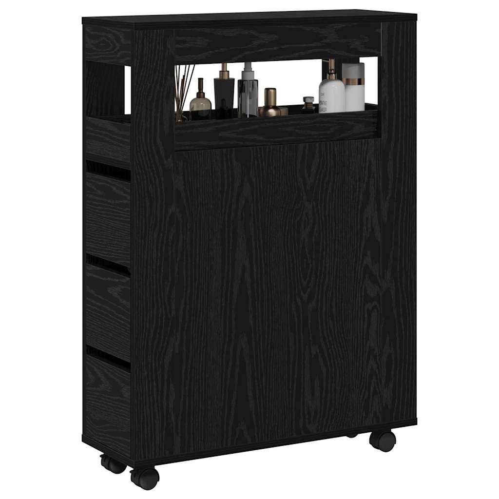 Set di mobili per il bagno Rovere Nero 65 x 23 x 87 cm