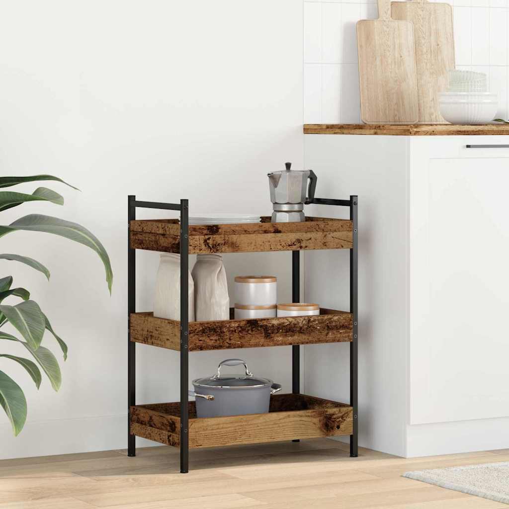 Carrello da Cucina Legno vecchio 50 x 30 x 70 cm