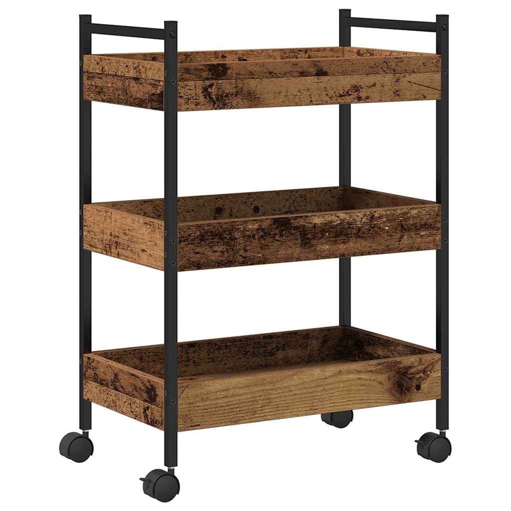 Carrello da Cucina Legno vecchio 50 x 30 x 70 cm