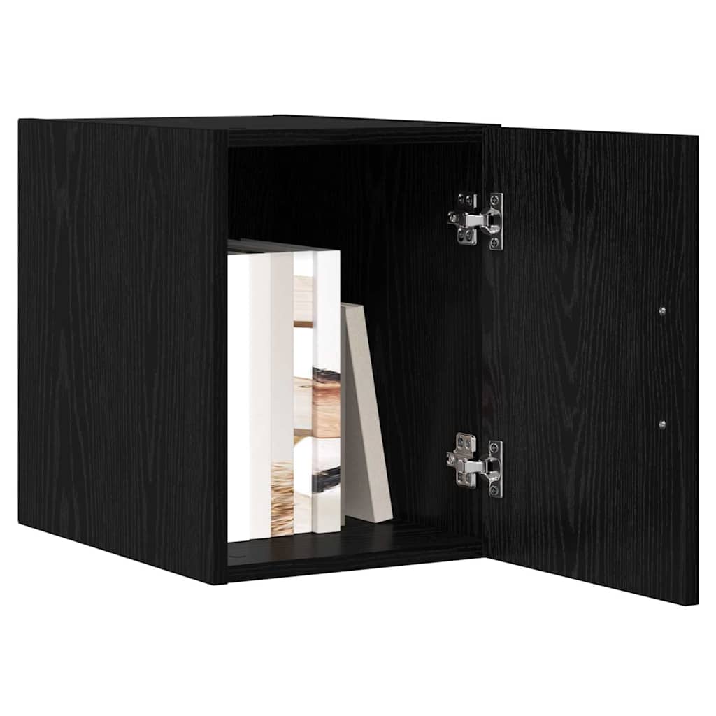 Mobiletto a muro Rovere Nero 30 x 42.5 x 39.5 cm