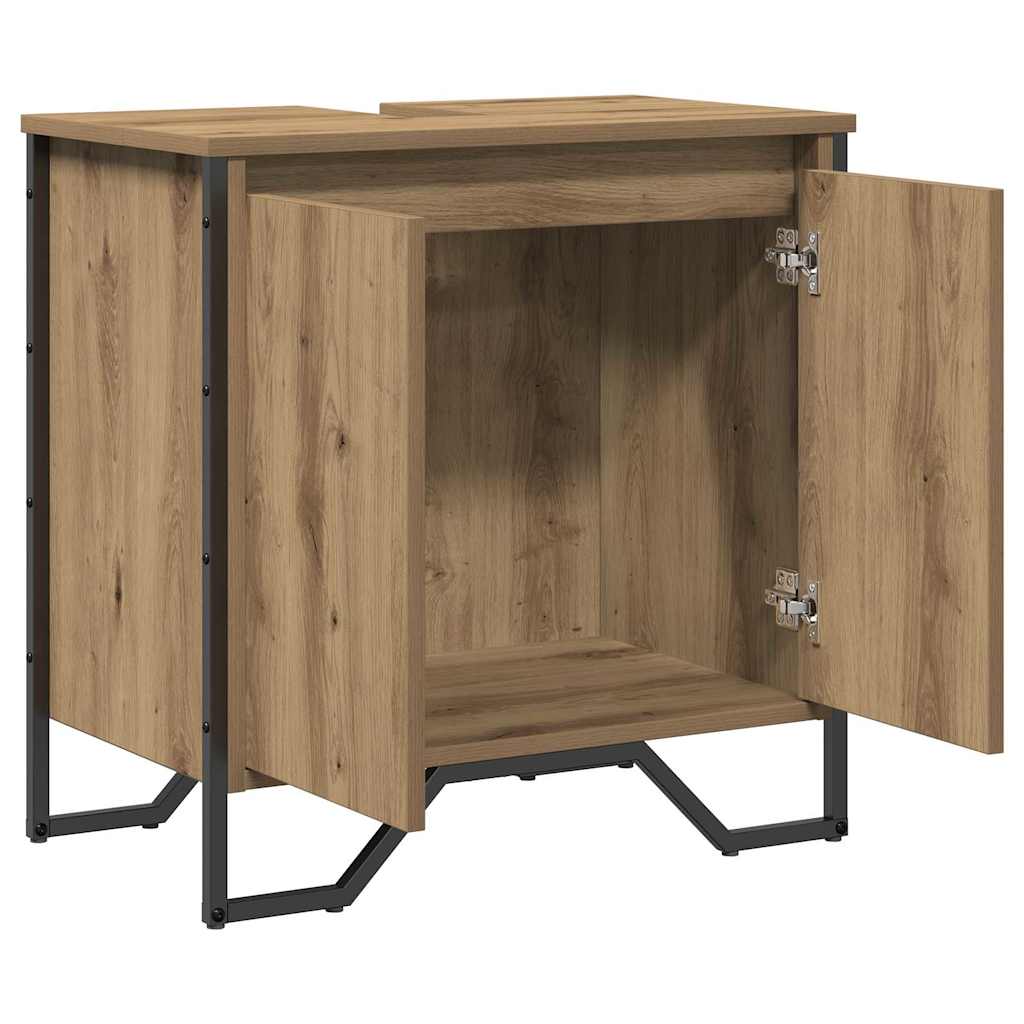 Armadio per Lavabo da Bagno Rovere artigianale 60 x 35 x 60 cm