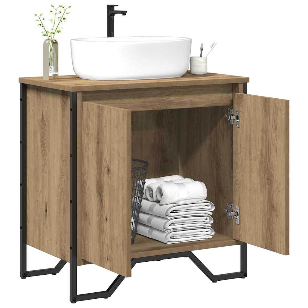 Armadio per Lavabo da Bagno Rovere artigianale 60 x 35 x 60 cm