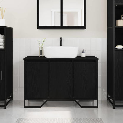 Mobiletto per Lavabo Altro Rovere Nero 91 x 35 x 60 cm