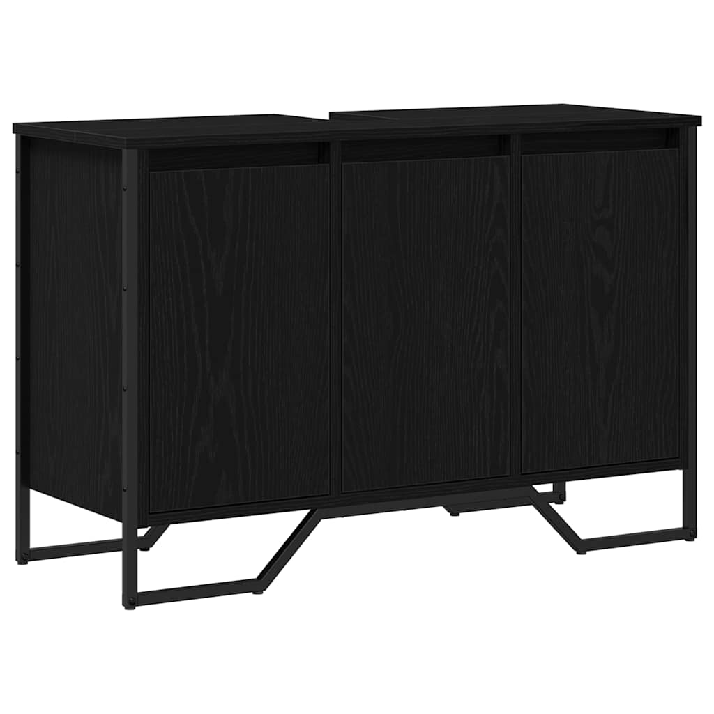 Mobiletto per Lavabo Altro Rovere Nero 91 x 35 x 60 cm