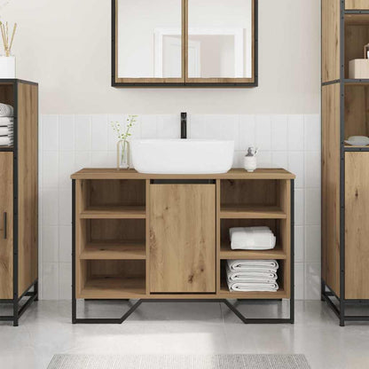 Armadio per Lavabo da Bagno Rovere artigianale 91 x 35 x 60 cm
