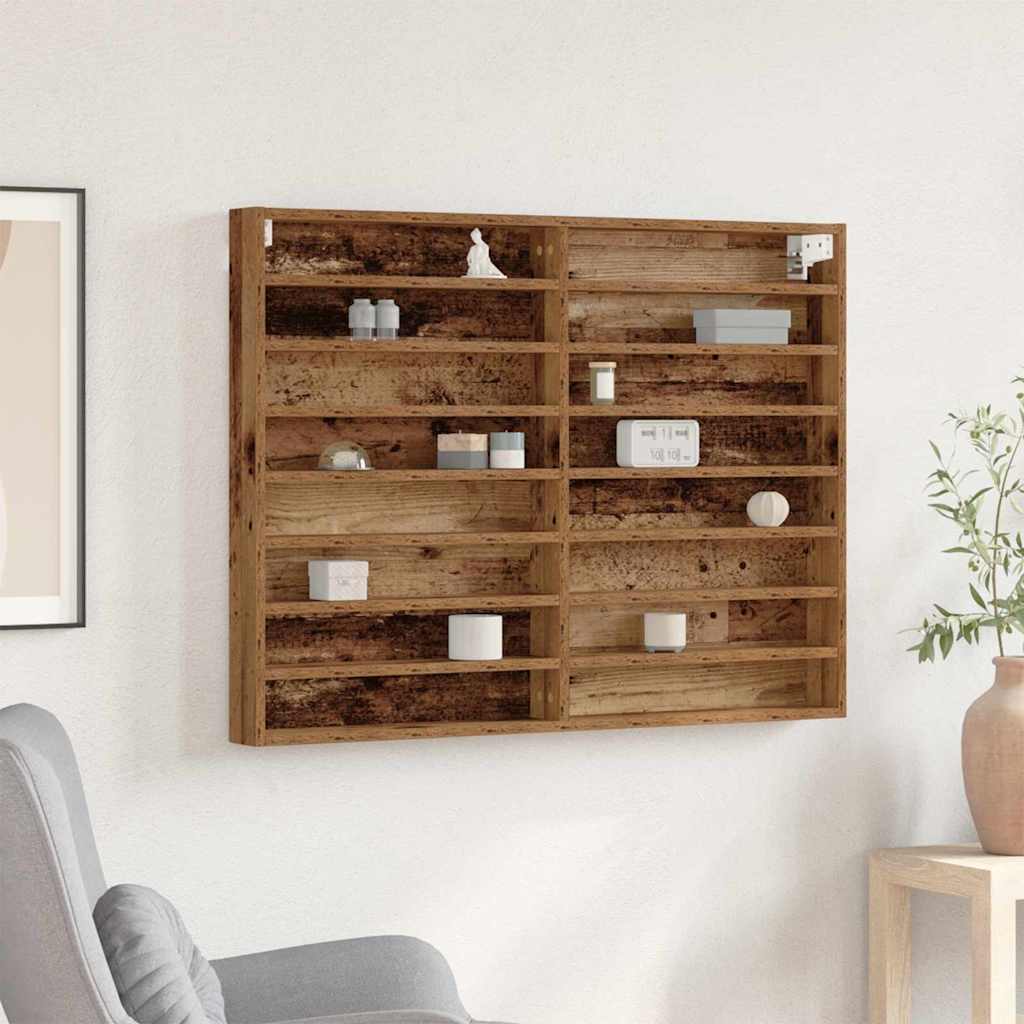 Vetrina Legno vecchio 100 x 8,5 x 75 cm Legno multistrato