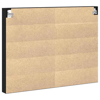 Vetrina Rovere Nero 100 x 8,5 x 75 cm Legno multistrato