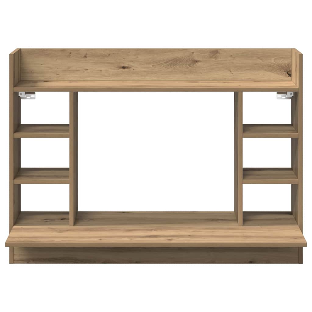 Scrivania a parete rovere artigianale 105 x 48 x 75 cm
