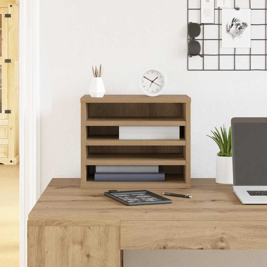 Organizzatore da scrivania Rovere artigianale 36 x 26 x 29,5 cm