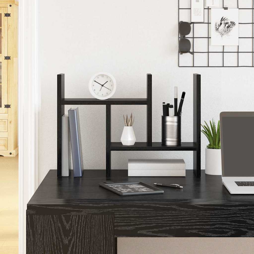 Organizzatore da scrivania Rovere Nero 34,5 x 15,5 x 35,5 cm