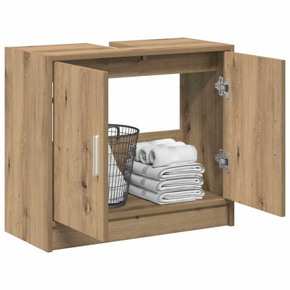 Mobile da Bagno con porta Rovere artigianale 63 x 29 x 55 cm