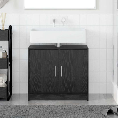 Mobile da Bagno Rovere Nero 63 x 29 x 55 cm Legno multistrato