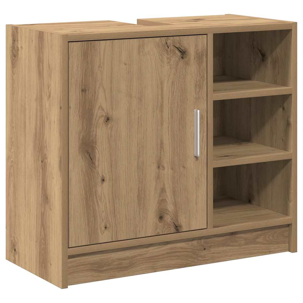 Mobile da Bagno con porta Rovere artigianale 63 x 29 x 55 cm