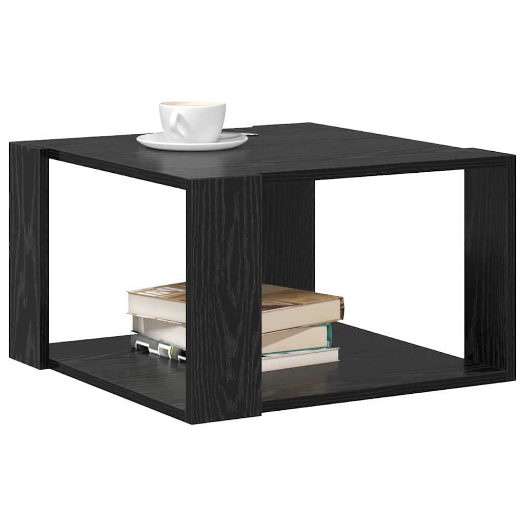 Tavolino da salotto Rovere Nero 51,5 x 51,5 x 30 cm