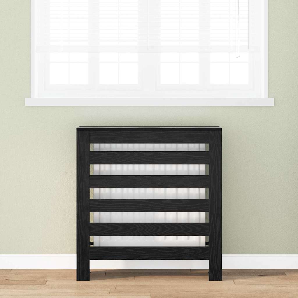 Copertura per radiatori Rovere Nero 78 x 20 x 82 cm