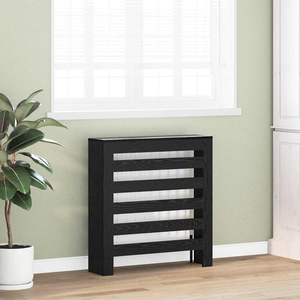 Copertura per radiatori Rovere Nero 78 x 20 x 82 cm