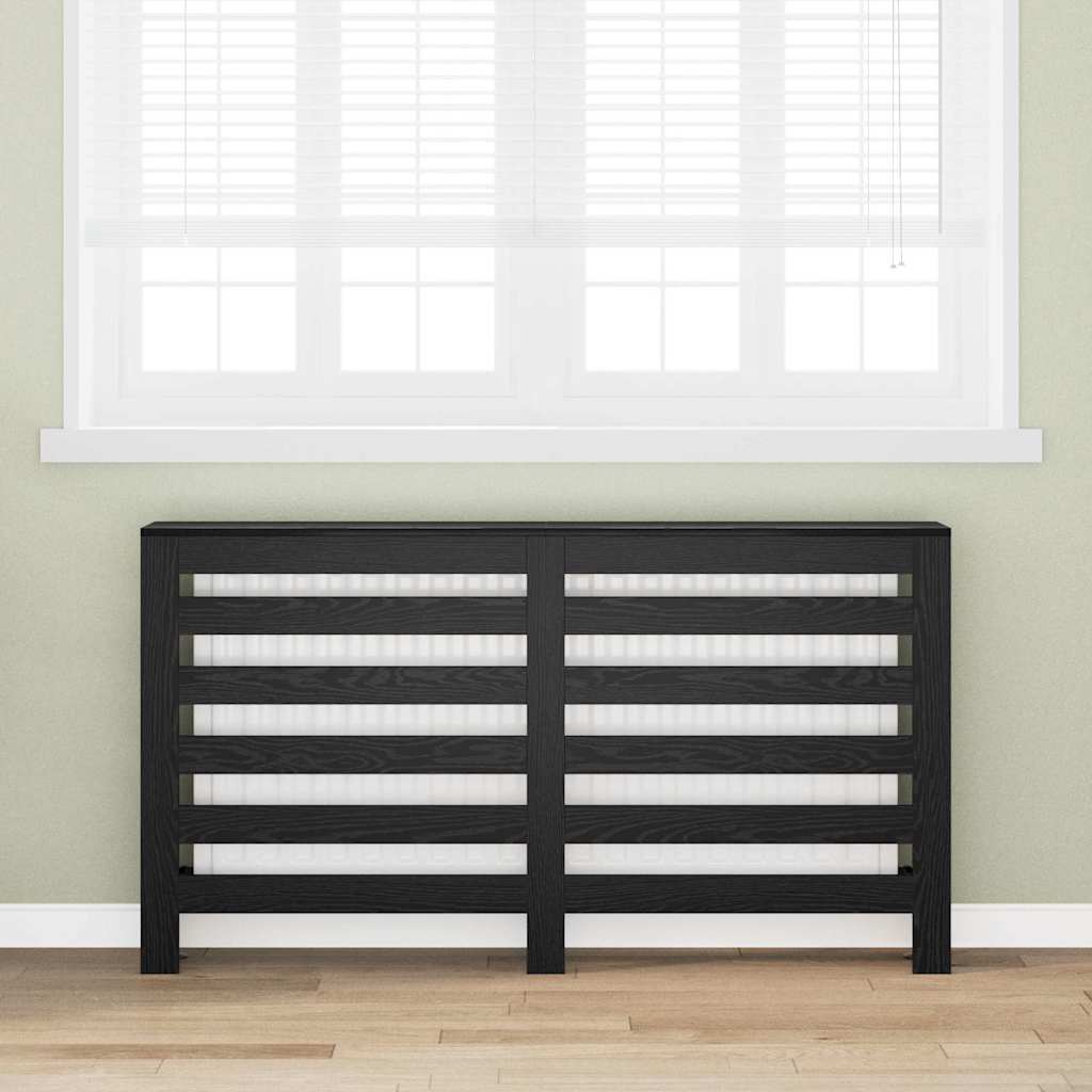 Copertura per radiatori Rovere Nero 149 x 20 x 82 cm