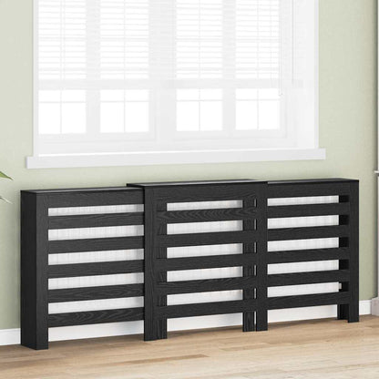 Copertura per radiatori Rovere Nero 205 x 21,5 x 83,5 cm