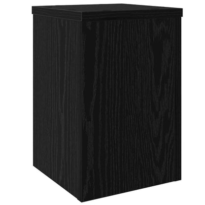 Supporto per piante 2 pcs Rovere Nero 20 x 20 x 30 cm