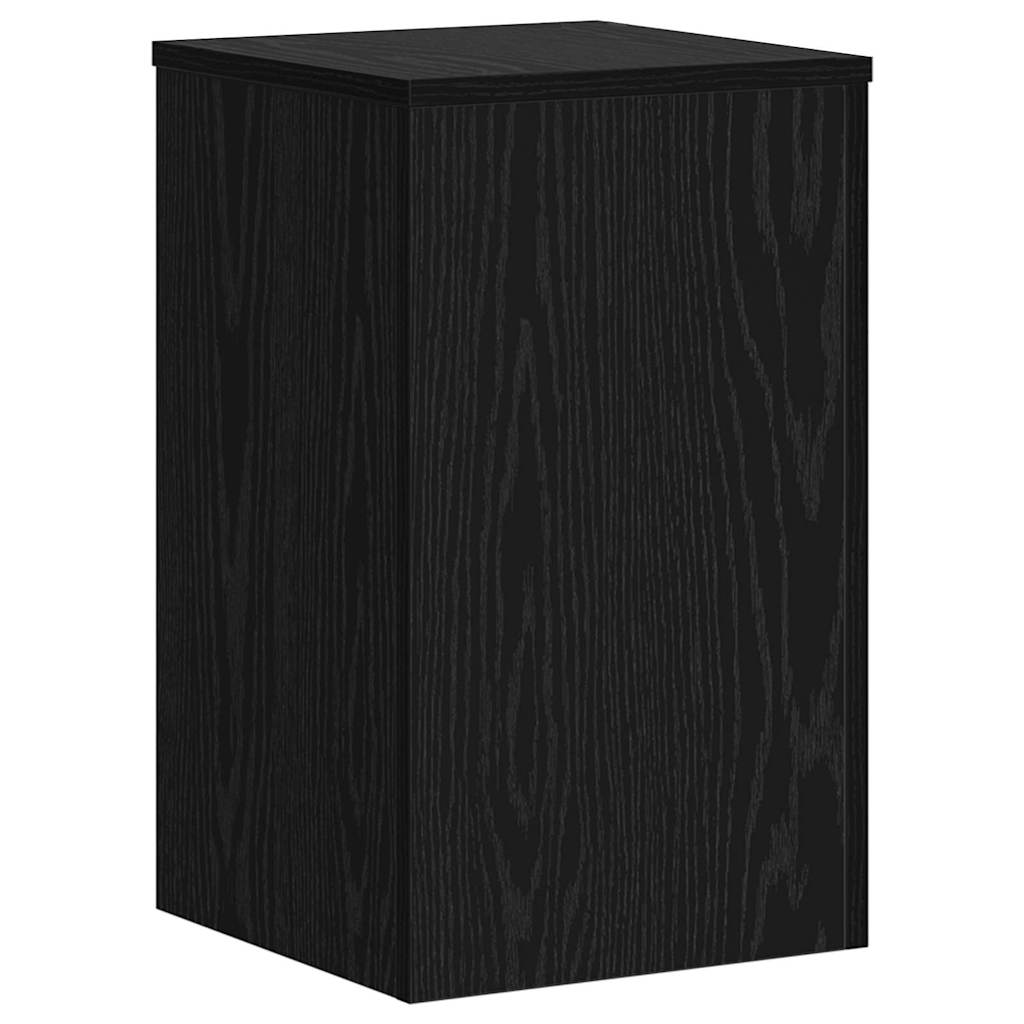 Supporto per piante 2 pcs Rovere Nero 30 x 30 x 50 cm