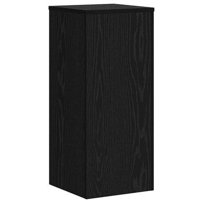 Supporto per piante 2 pcs Rovere Nero 30 x 30 x 70 cm