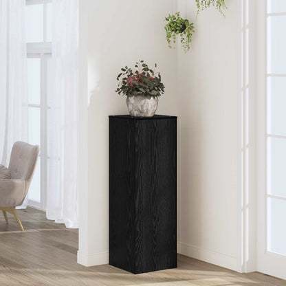 Supporto per piante Rovere Nero 33 x 33 x 100 cm
