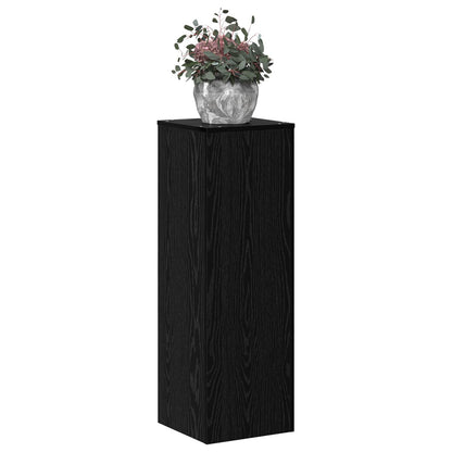 Supporto per piante Rovere Nero 33 x 33 x 100 cm