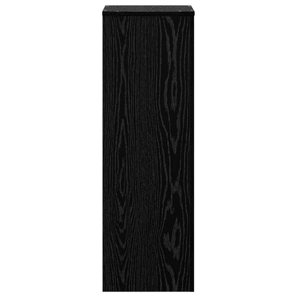 Supporto per piante Rovere Nero 33 x 33 x 100 cm