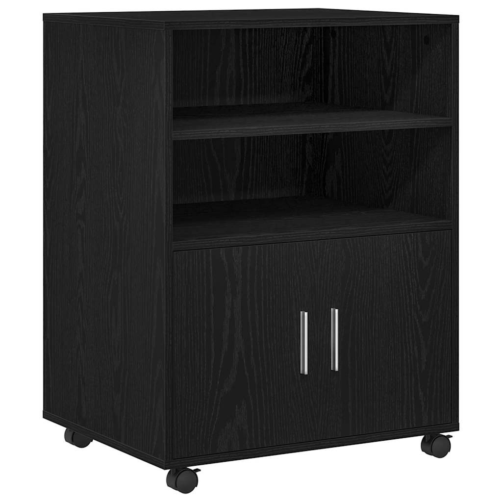 Armadietto con lo scaffale Rovere Nero 60 x 48 x 74.5 cm