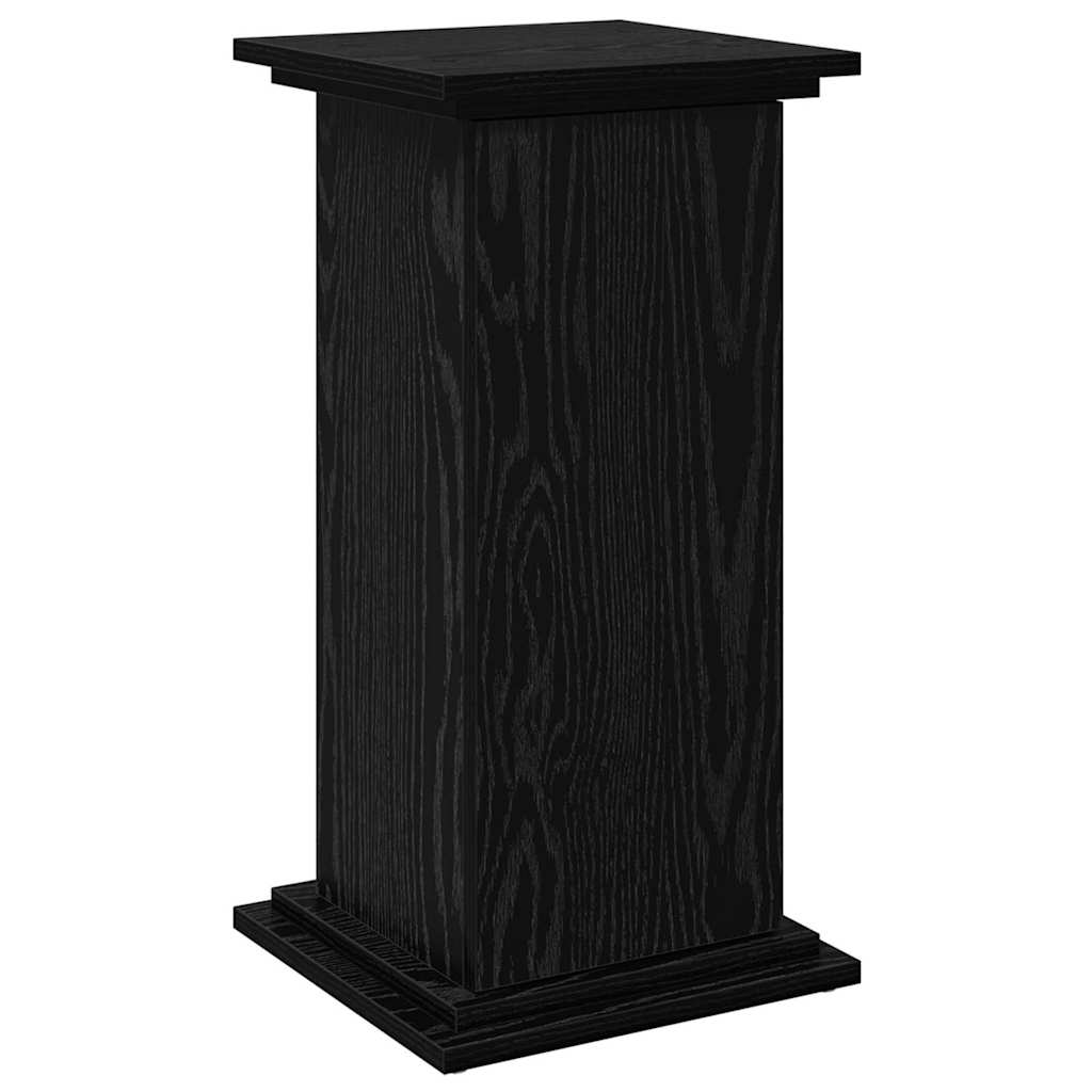 Supporto di esposizione con porta Rovere Nero 31 x 30 x 60 cm
