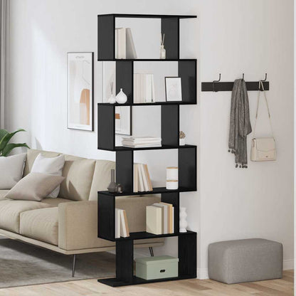 Armadio per Libri Rovere Nero 70 x 24 x 193,5 cm