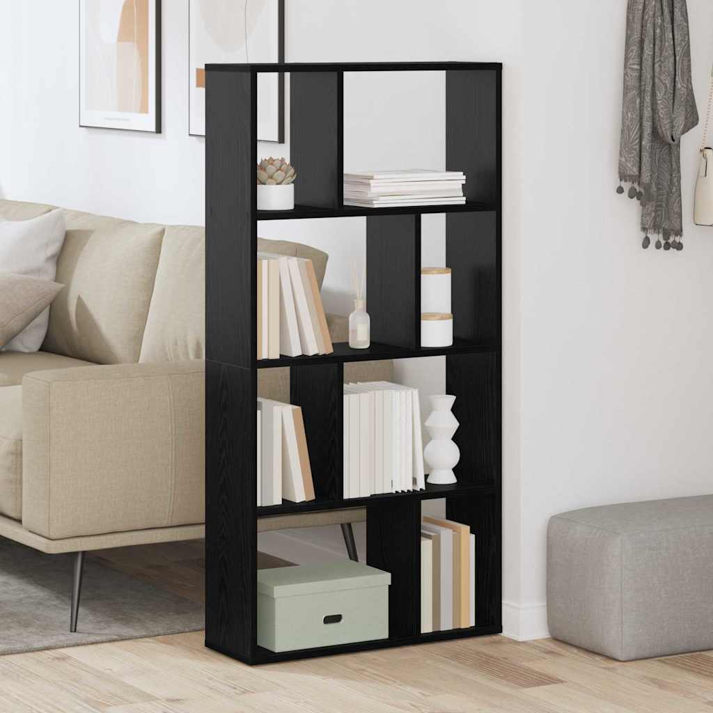 Armadio per Libri Rovere Nero 70 x 20 x 102.5 cm