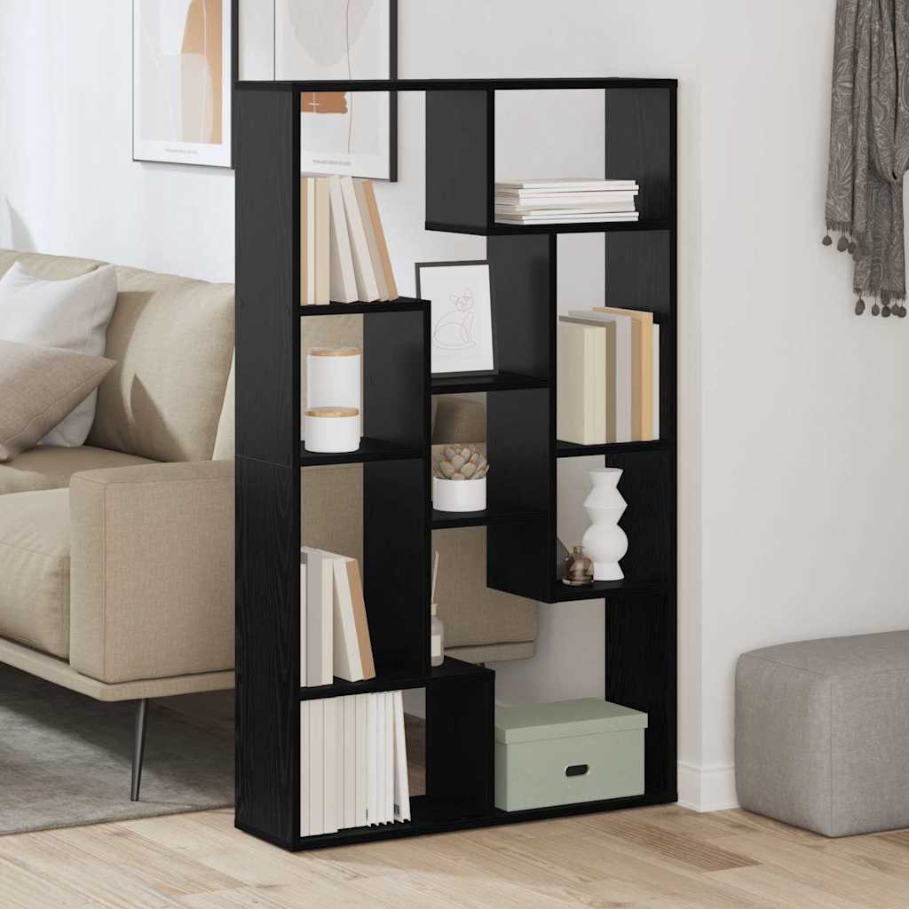 Armadio per Libri Rovere Nero 72 x 20 x 102,5 cm