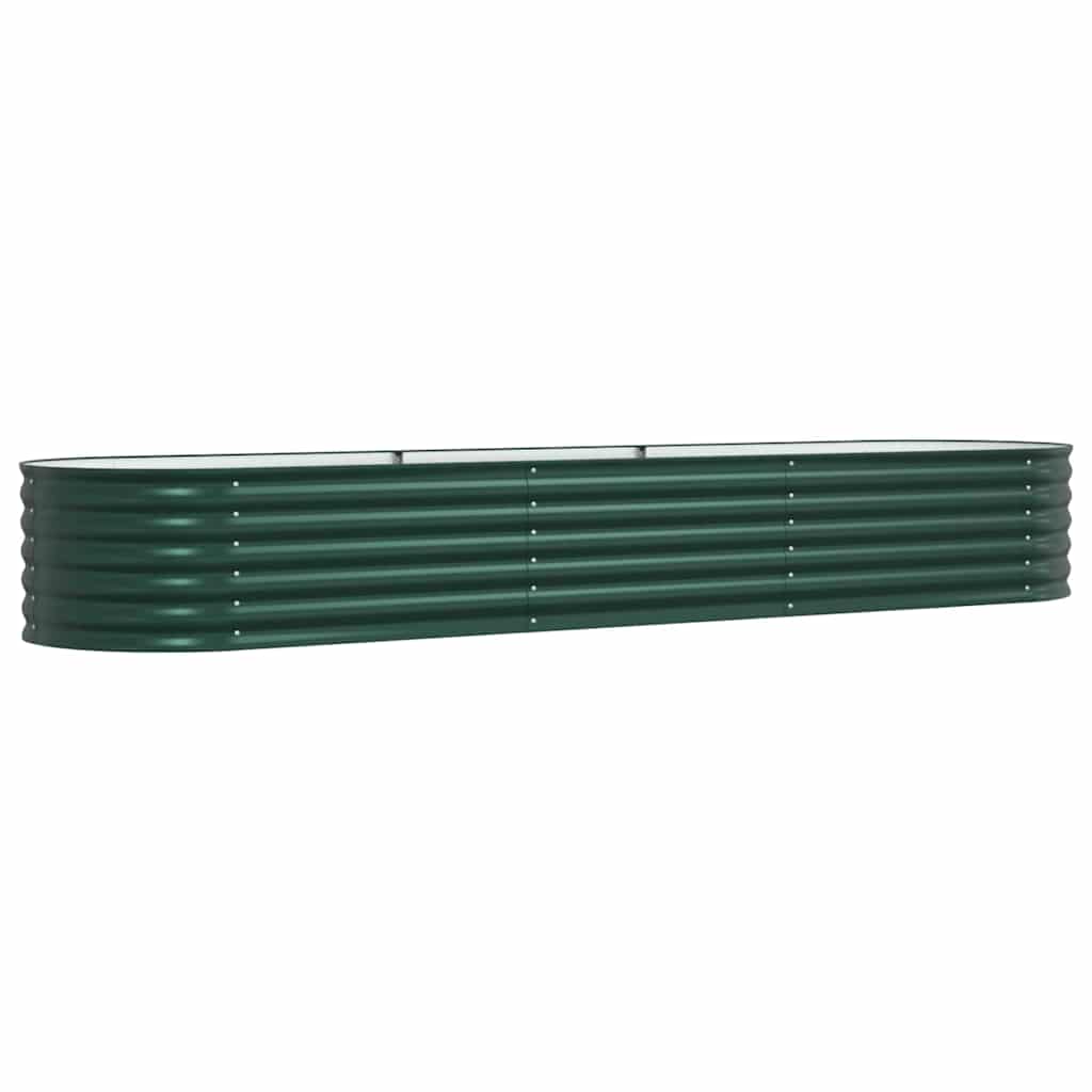 Letto Rialzato Verde 320 x 80 x 44 cm Acciaio