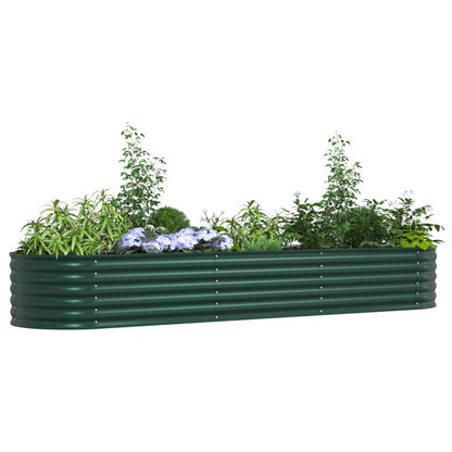 Letto Rialzato Verde 320 x 80 x 44 cm Acciaio