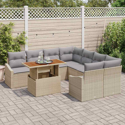 Set da Pranzo per Giardino Beige e grigio 100 x 55 x 73 cm