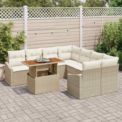 Set da Pranzo per Giardino Beige e Crema 100 x 55 x 73 cm