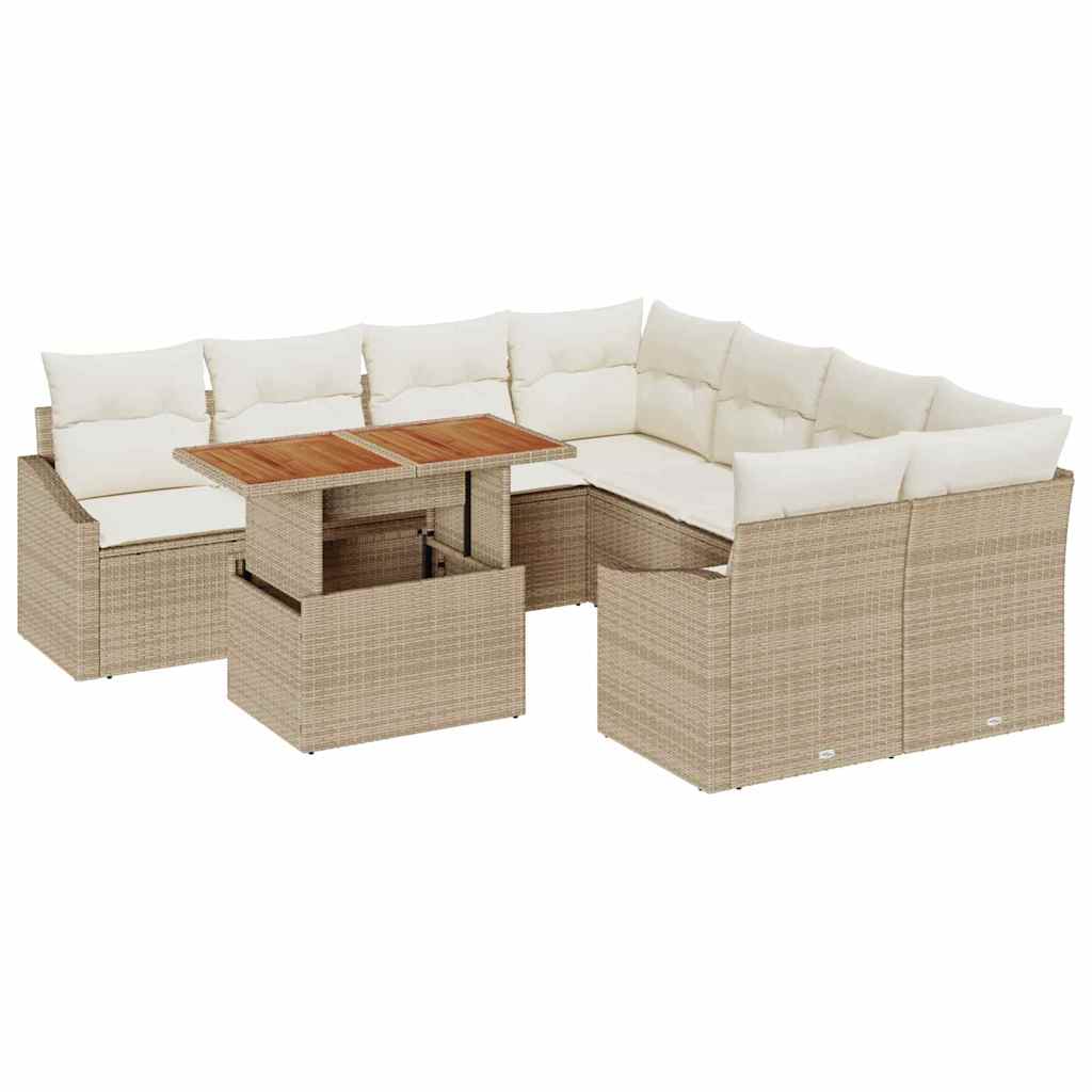Set da Pranzo per Giardino Beige e Crema 100 x 55 x 73 cm