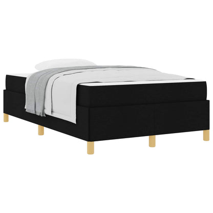 Struttura del letto con materasso Nero 120 x 190 cm Tessuto