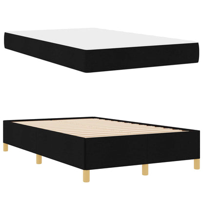 Struttura del letto con materasso Nero 120 x 200 cm Tessuto